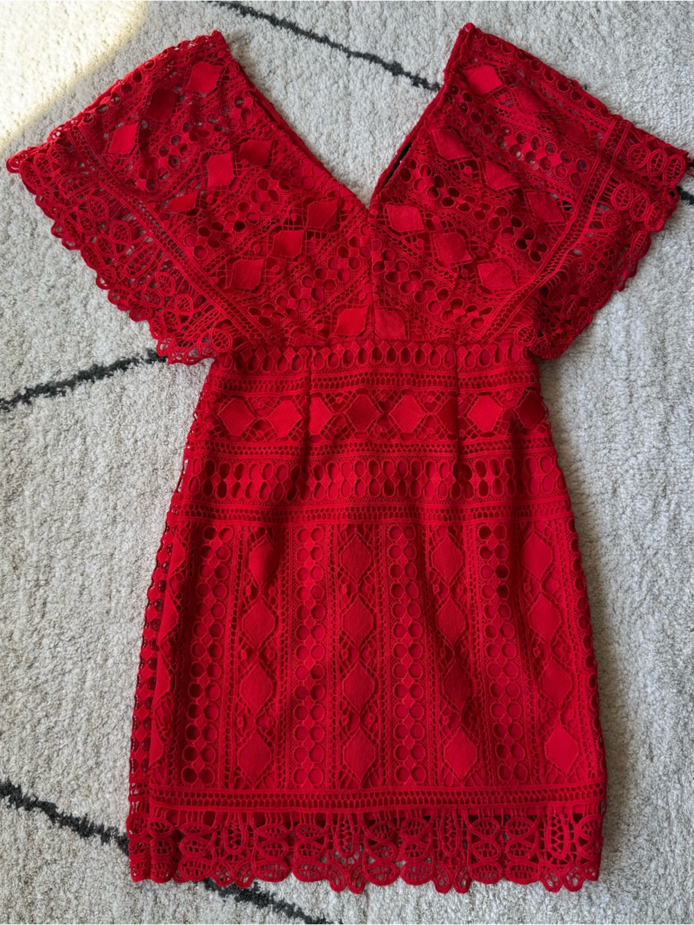 Lulus Red Mini Dress - Picture 3 of 6